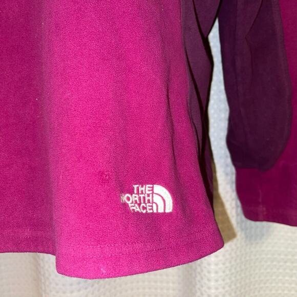 Women’s XL Fleece Sweatshirt The North Face Purple TKA-100 Lightweight - Picture 4 of 8